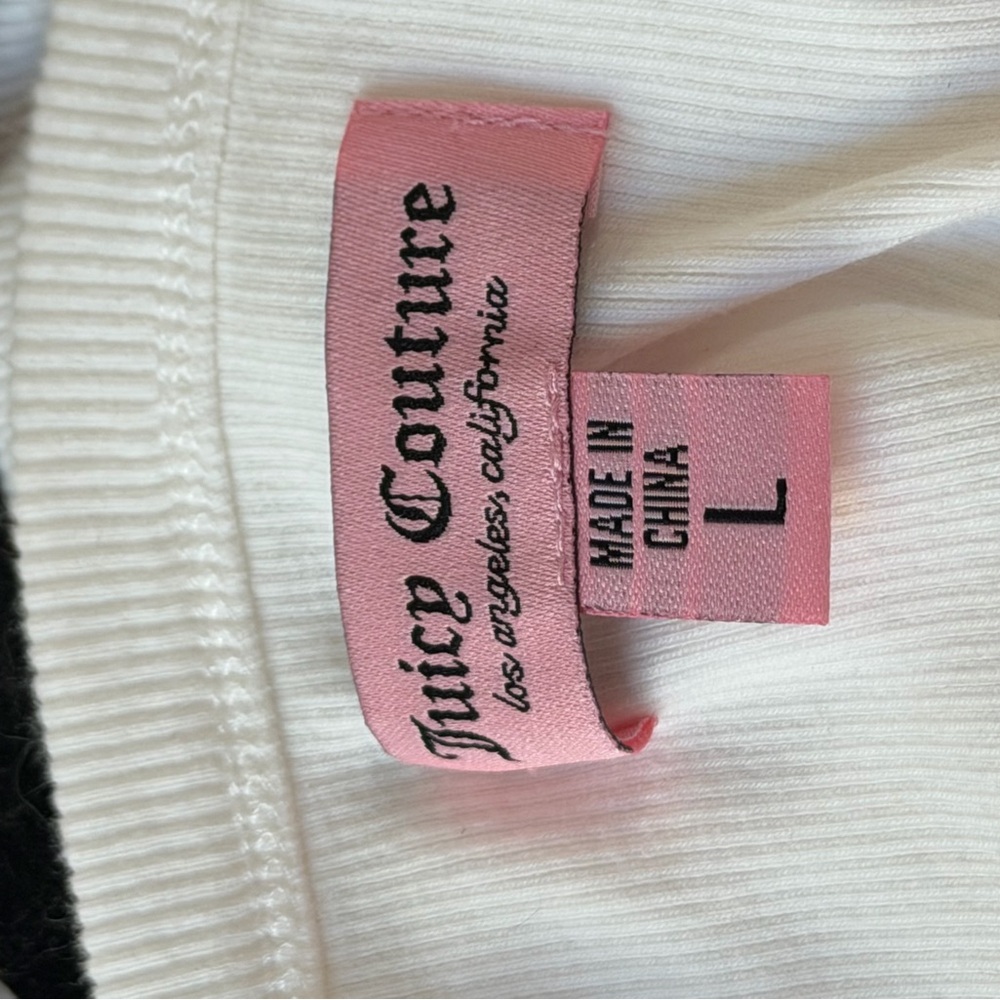 Juicy Couture White crop top with bling Embellishment - Picture 5 of 7